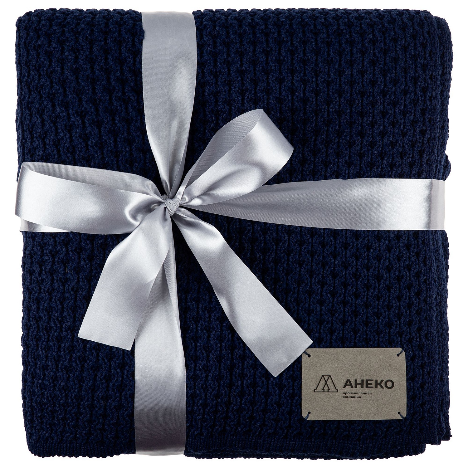 Лента сатиновая Satin 35 XXL, синяя, 210 см с логотипом