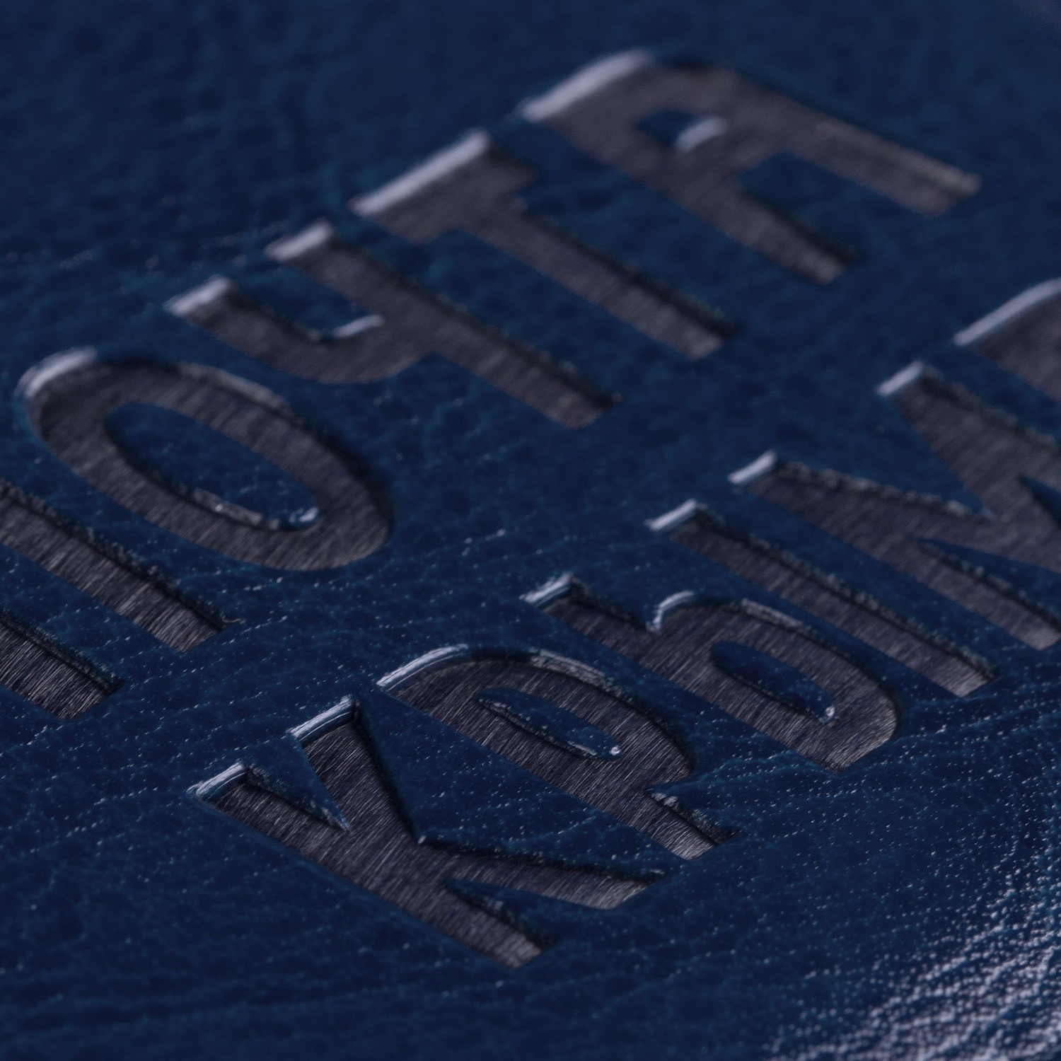 Визитница Nebraska, синяя с логотипом