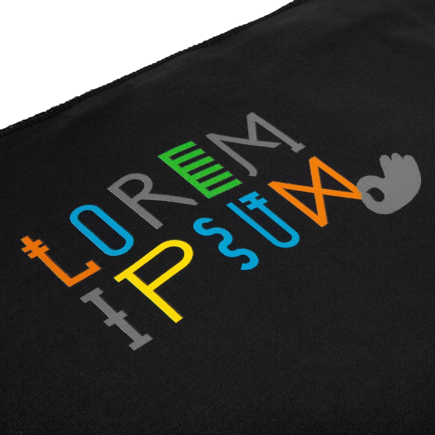 Бандана Overhead, черная с логотипом