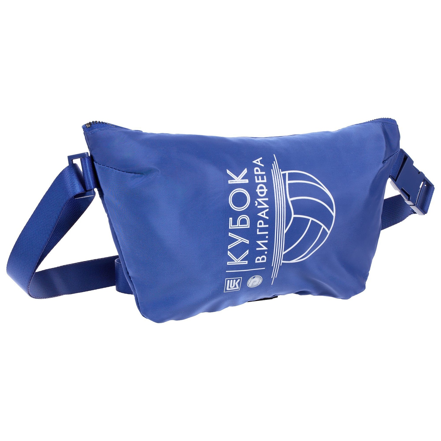 Поясная сумка W1, синяя с логотипом