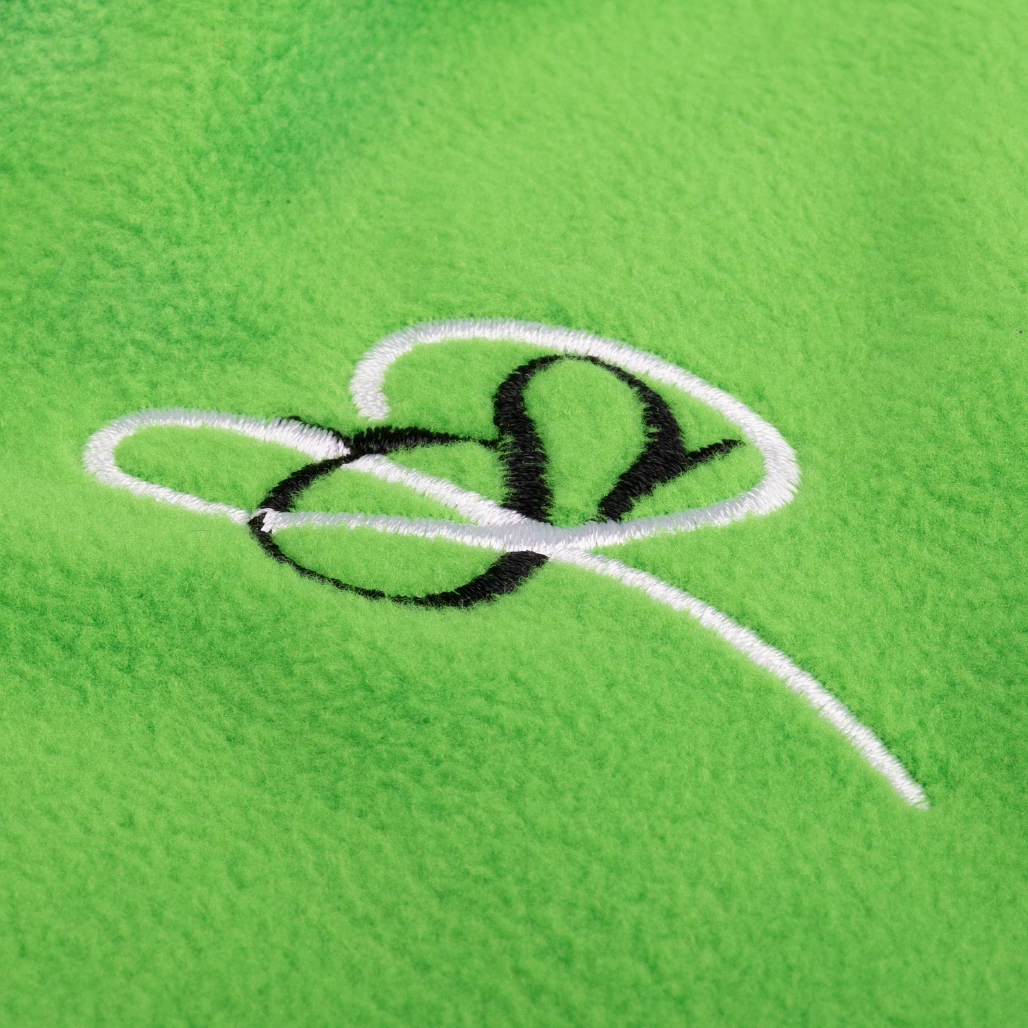 Куртка флисовая унисекс Fliska, зеленое яблоко с логотипом