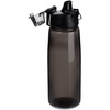 Спортивная бутылка Rally, черная с логотипом