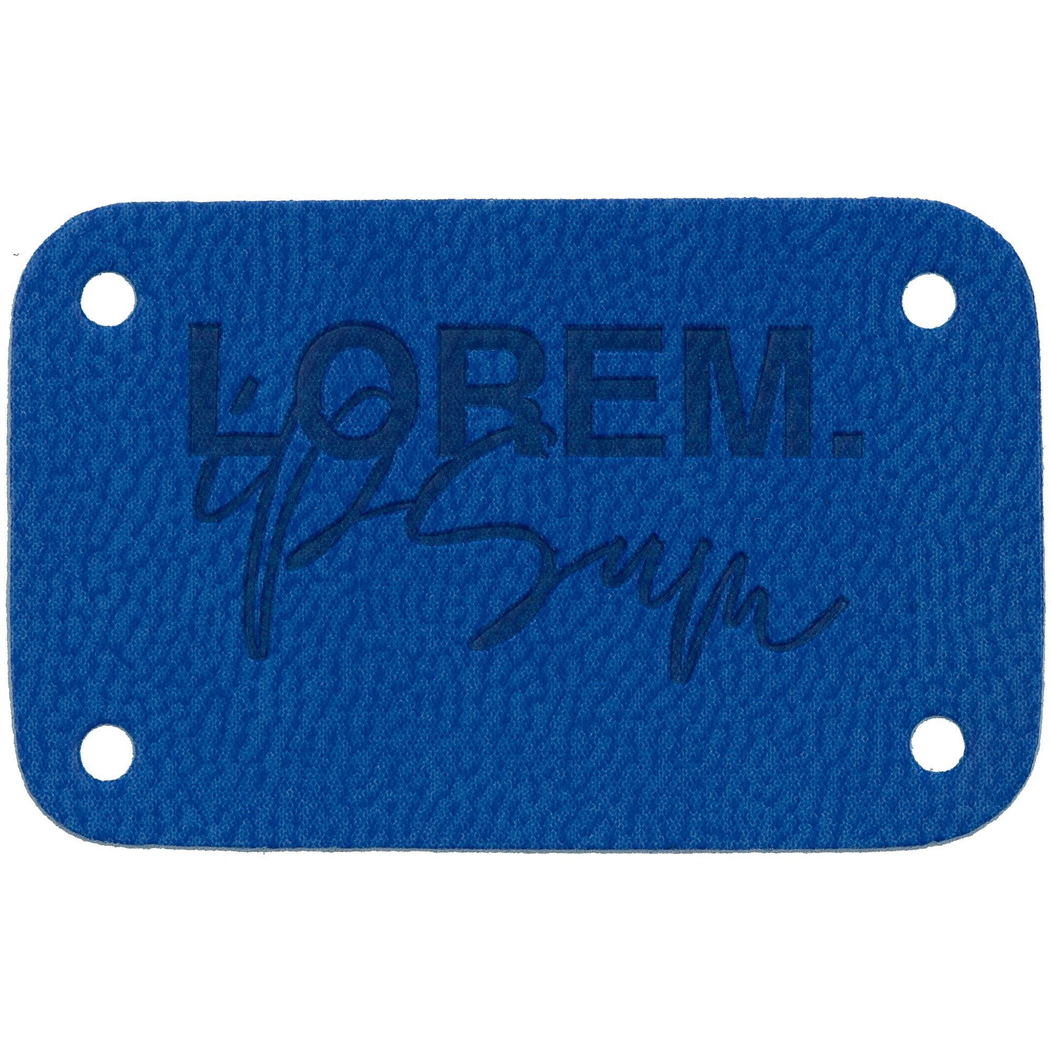 Лейбл Eta Latte, S, синий с логотипом