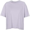 Футболка оверсайз женская Boxy Women, сиреневая с логотипом