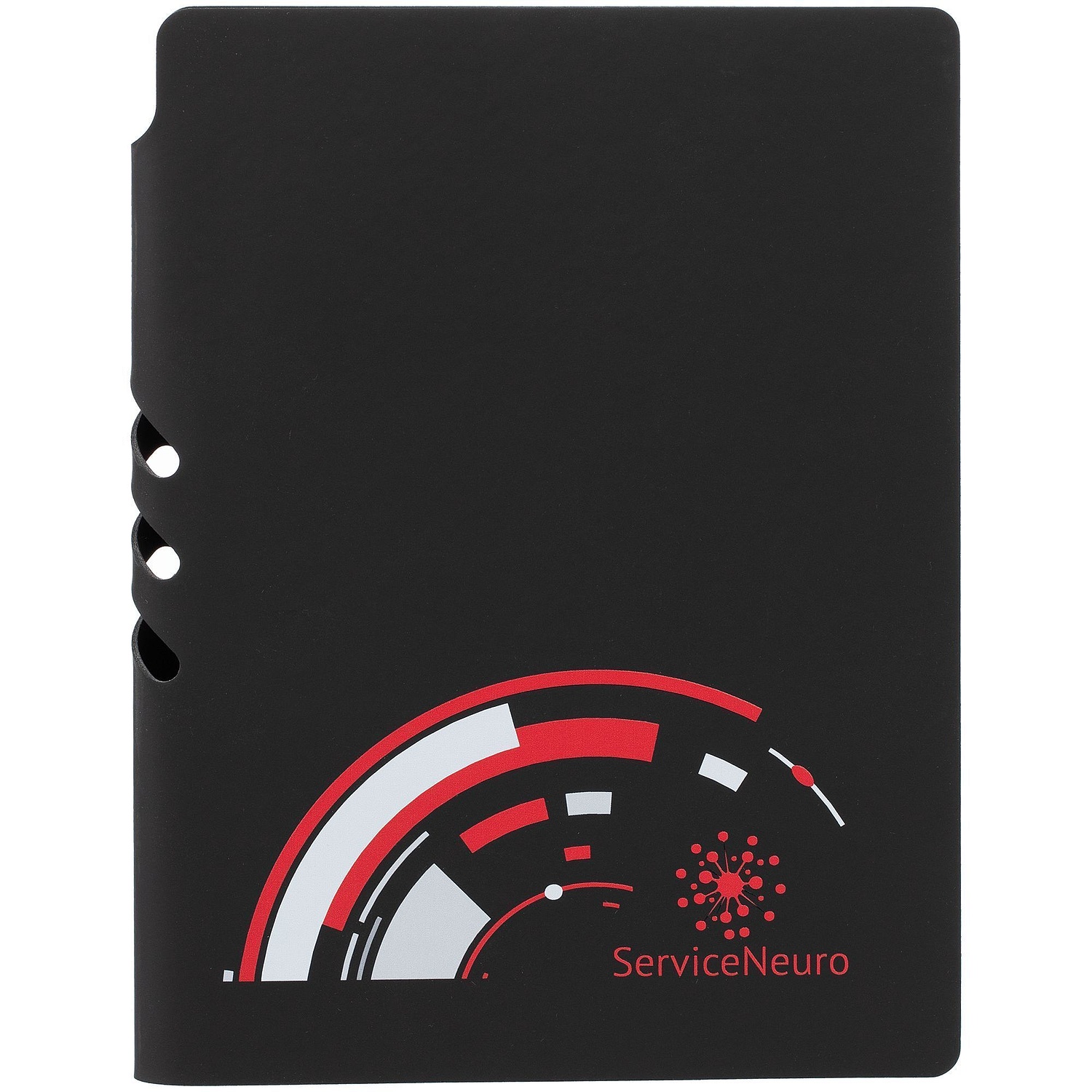 Ежедневник Flexpen Shall, недатированный, черный с логотипом