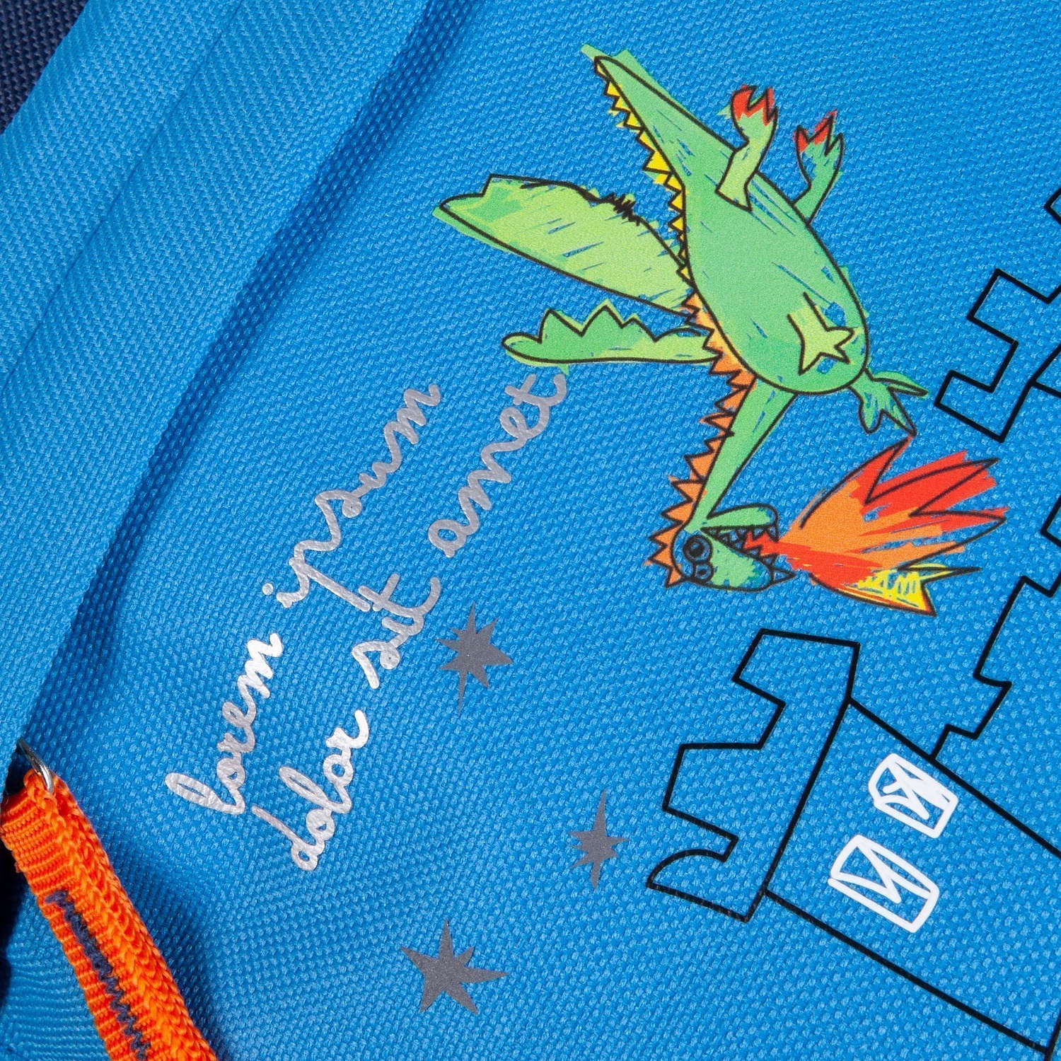 Рюкзак детский Kiddo, синий с голубым с логотипом