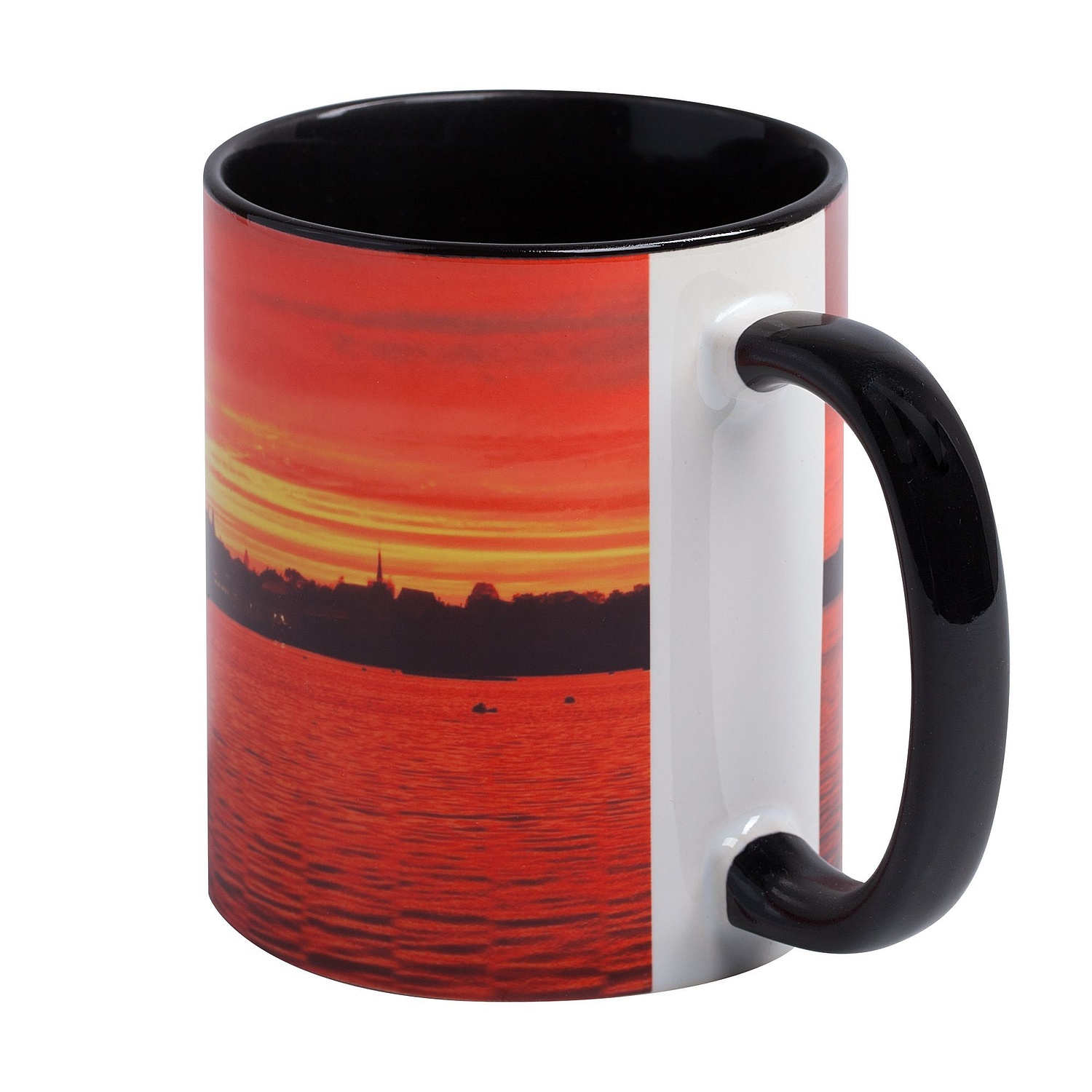 Кружка Promo Plus для сублимационной печати, серая с логотипом