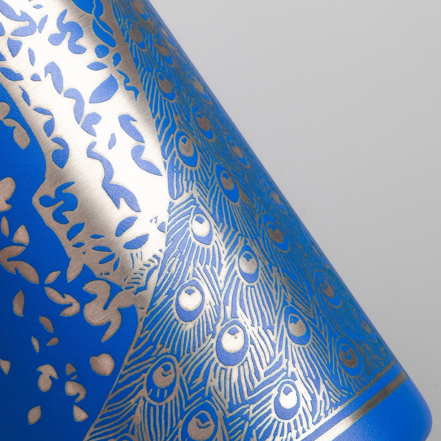 Термобутылка Bidon, синяя с логотипом