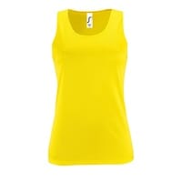 Майка женская Sporty TT Women, желтый неон с логотипом