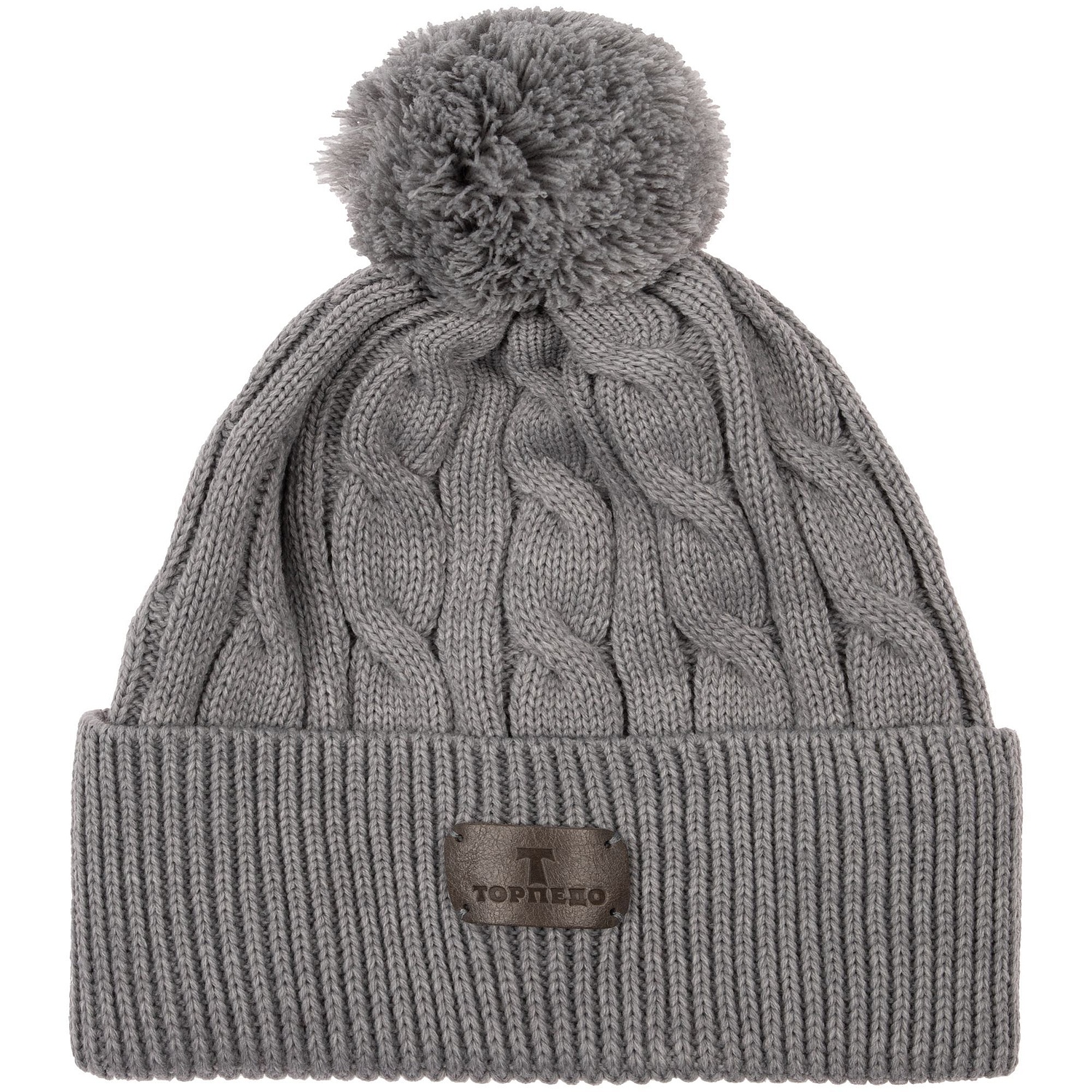 Шапка Heat Trick, светло-серый меланж с логотипом