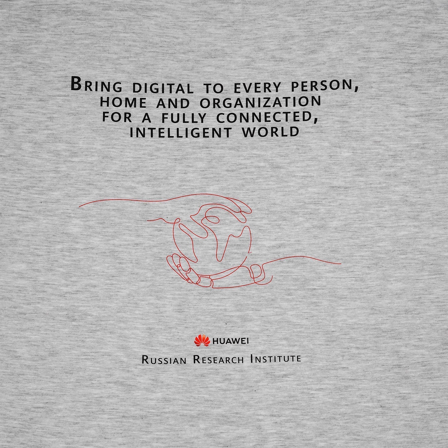 Футболка унисекс Regent 150, светло-серый меланж с логотипом