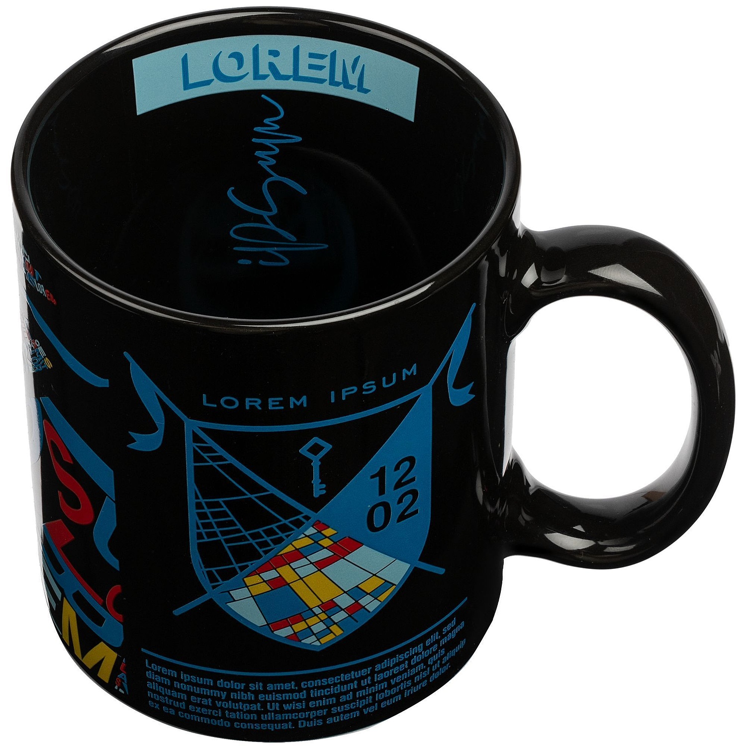 Кружка Promo, черная с логотипом