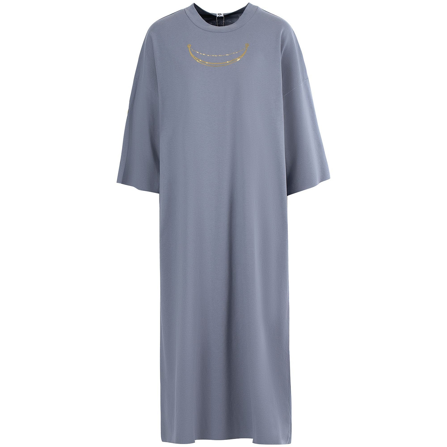 Платье D2, серое с логотипом