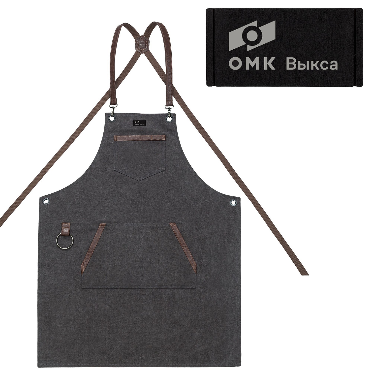 Лейбл из ПВХ Dzeta, XS, черный с логотипом