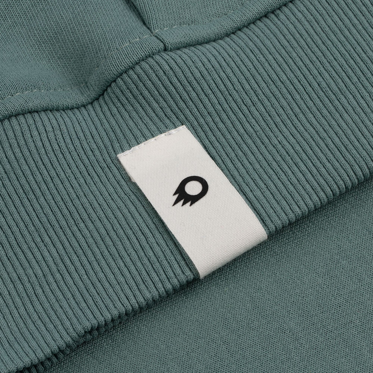 Худи оверсайз Kulonga Comfort, серо-зеленое с логотипом