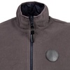 Лейбл из ПВХ Dzeta Round, L, черный с логотипом