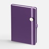 Ежедневник Favor Metal, недатированный, фиолетовый с логотипом