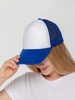 Бейсболка Sunbreaker, ярко-синяя с белым с логотипом