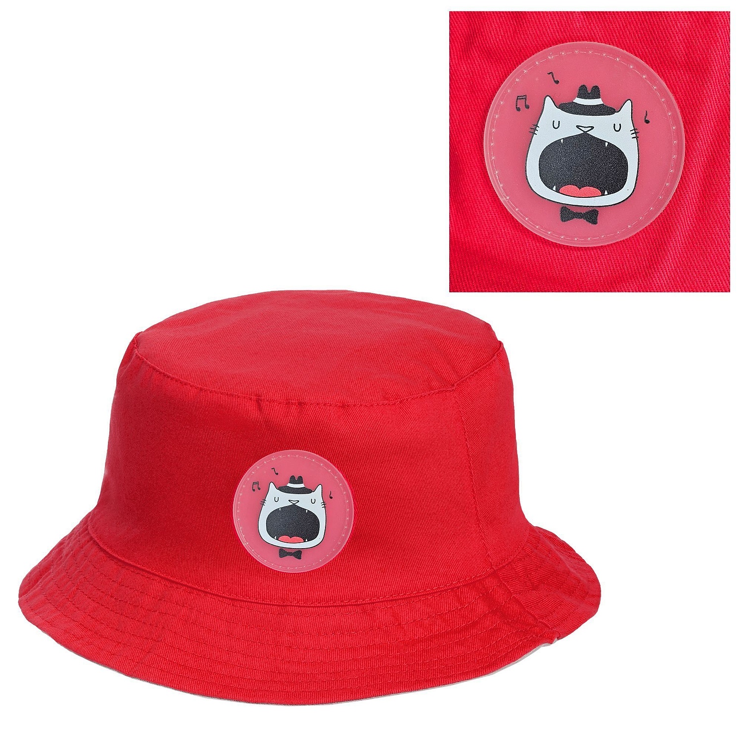 Лейбл из ПВХ Dzeta Round, L, прозрачный с логотипом