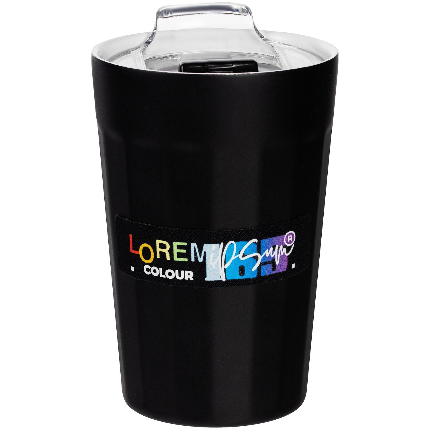 Наклейка тканевая Lunga, S, черная с логотипом