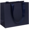 Пакет бумажный Manilla S, синий с логотипом