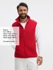 Жилет флисовый унисекс Ben Mac, красный с логотипом