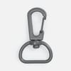 Застежка-карабин Snap Hook, M, серая с логотипом