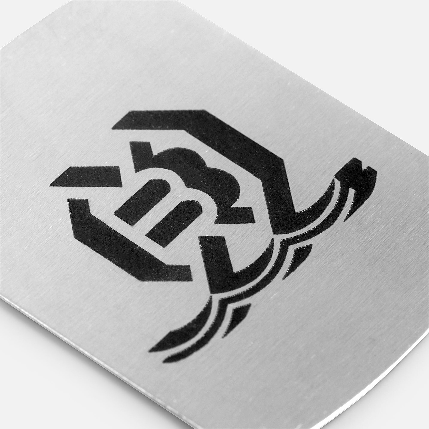 Магнитный держатель для смартфонов Inch, серебристый с логотипом