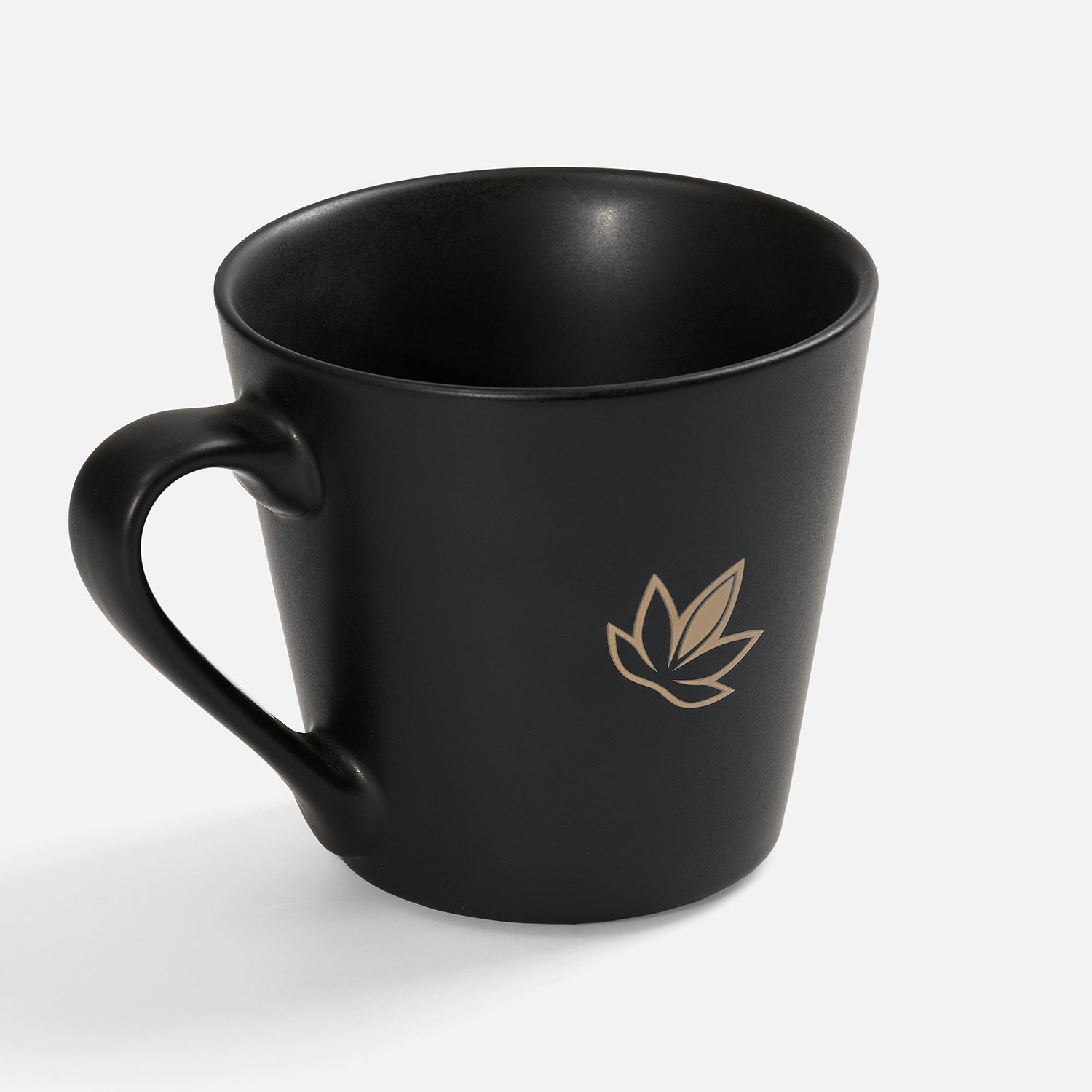 Кружка Modern Bell, матовая, черная с логотипом