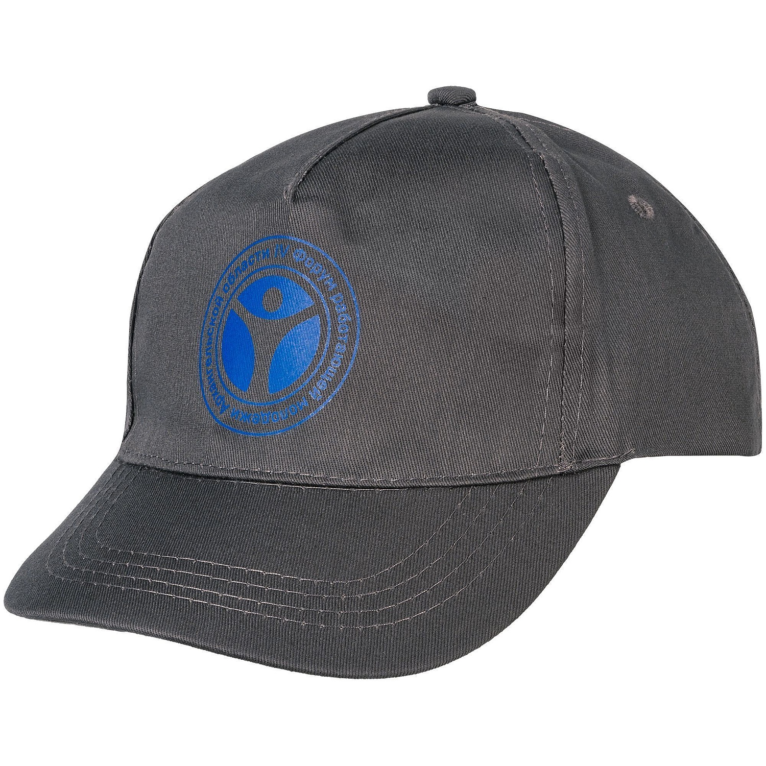 Бейсболка Buzz, серо-коричневая с логотипом