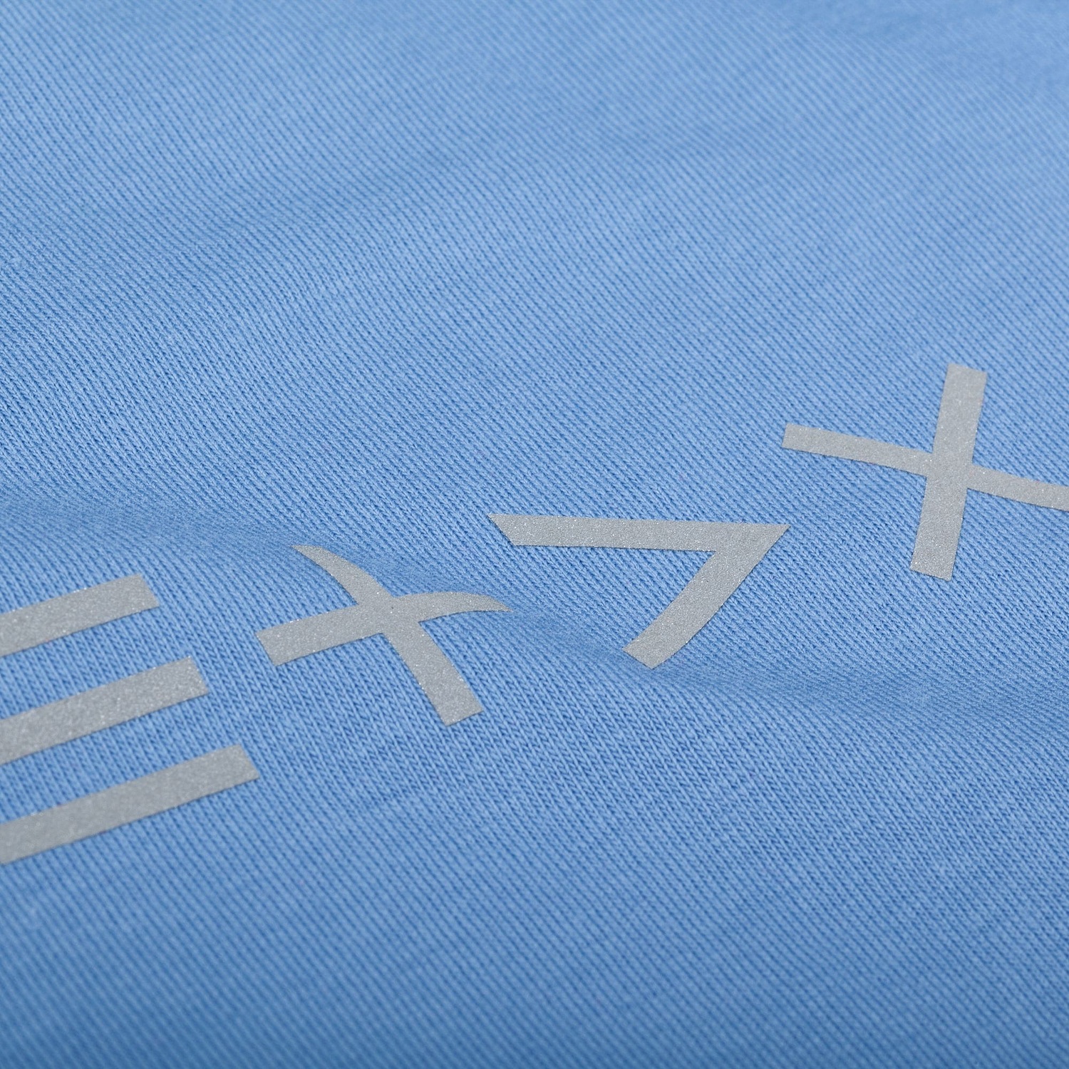 Футболка оверсайз Vozduh 2.0, синяя с логотипом