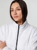 Куртка флисовая унисекс Manakin, белая с логотипом