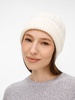 Шапка Bellish, белая (ванильная) с логотипом
