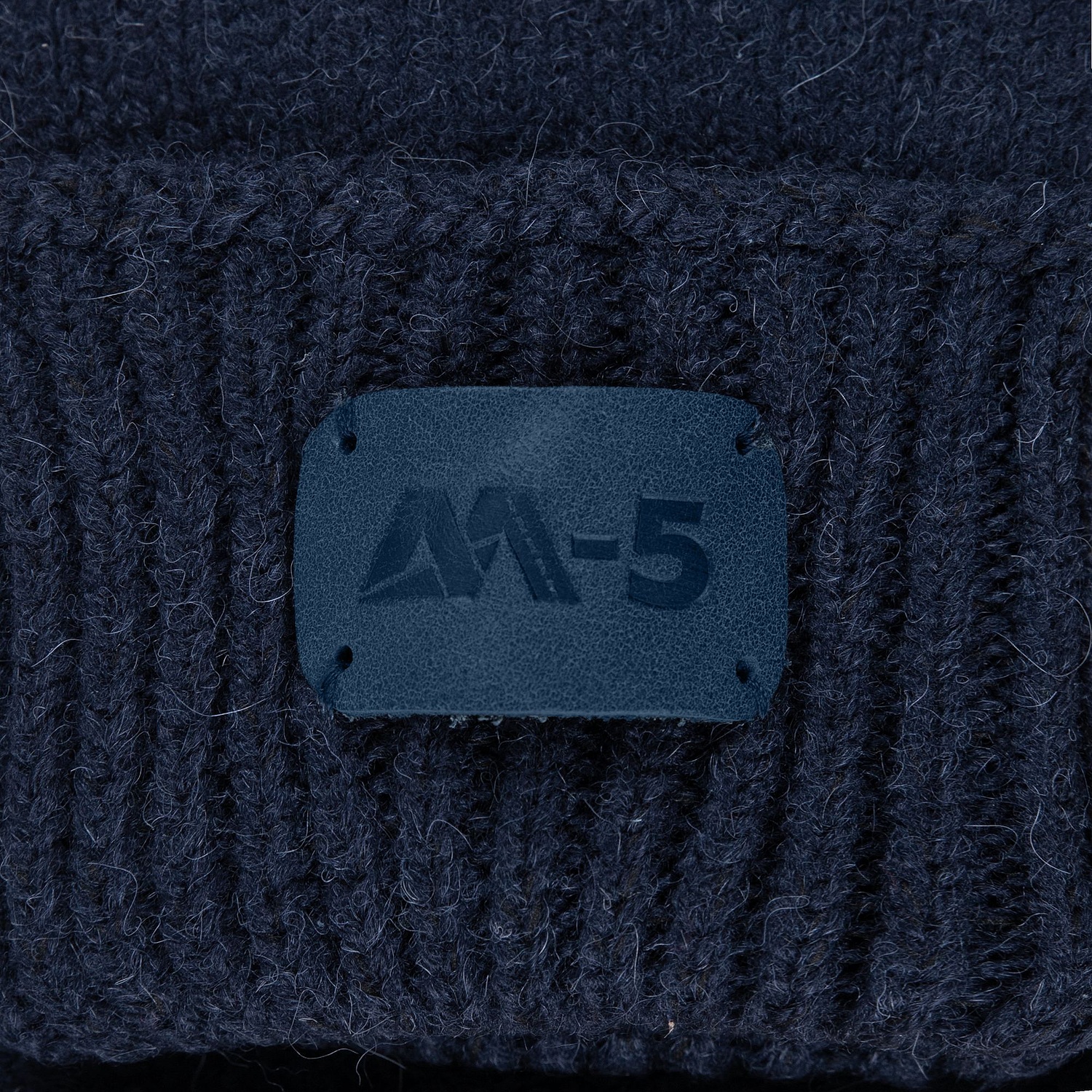 Лейбл кожаный Beta, S, синий с логотипом