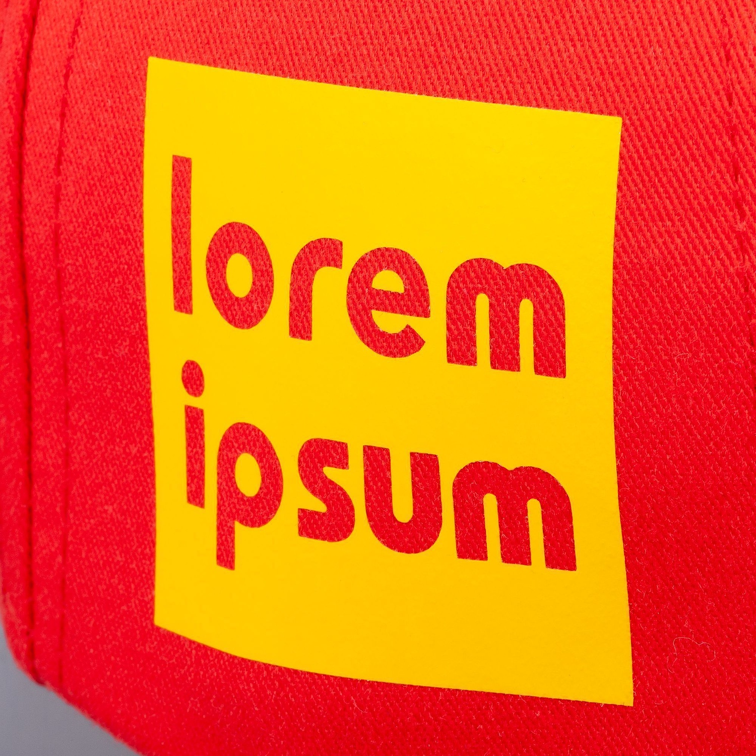 Бейсболка Canopy, красная с белым кантом