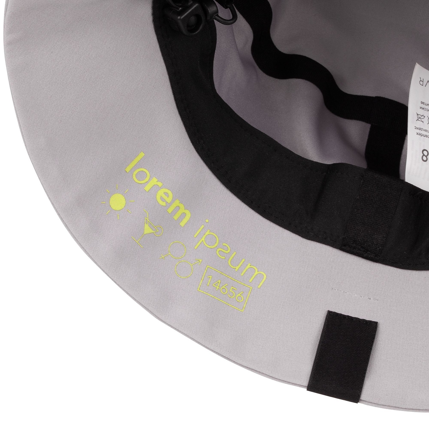 Панама Kosmos, серая с логотипом