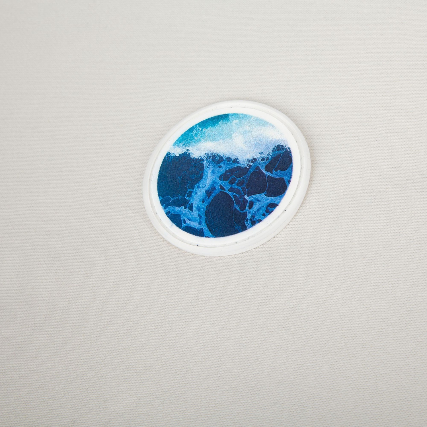 Свитшот унисекс S1, молочно-белый с логотипом