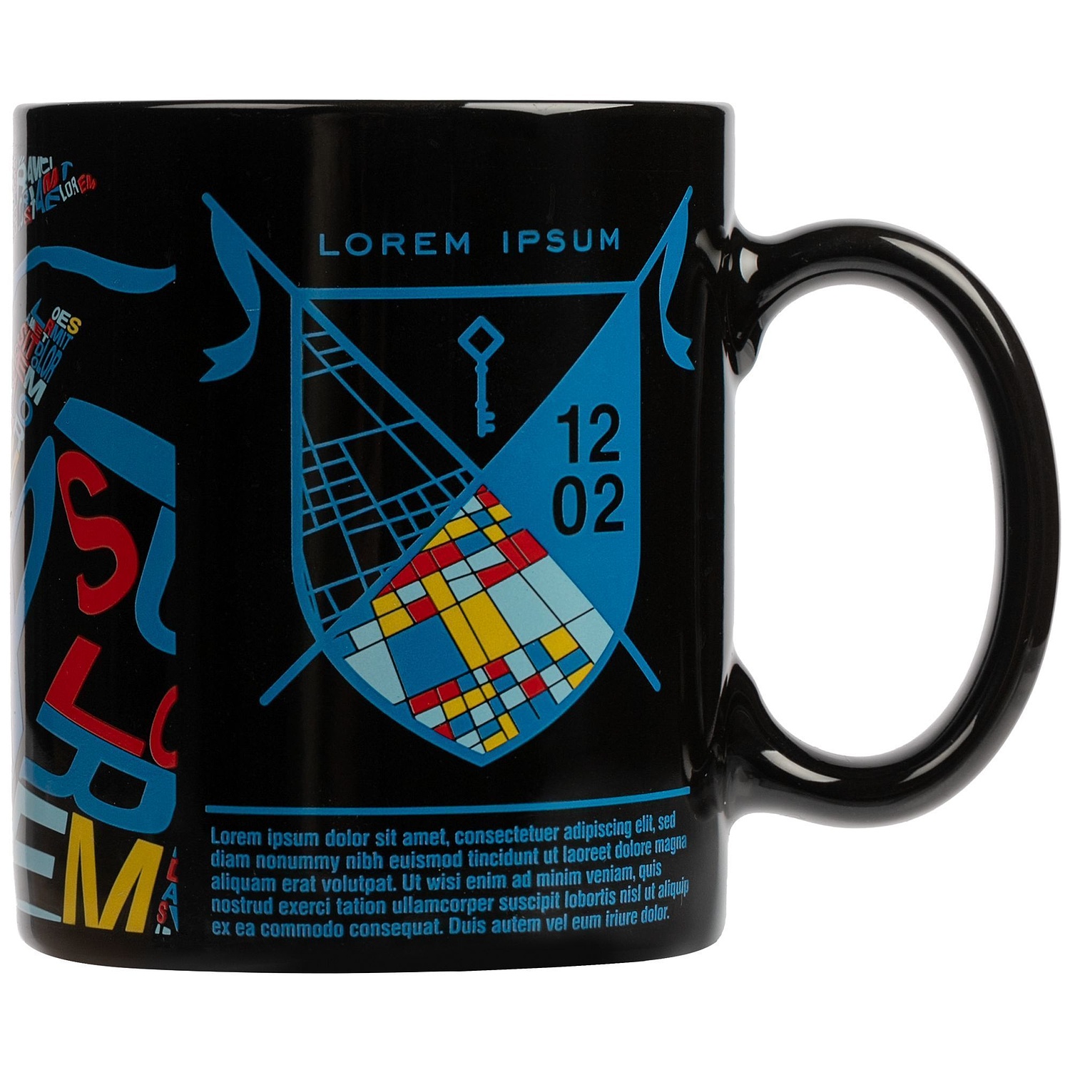 Кружка Promo, черная с логотипом