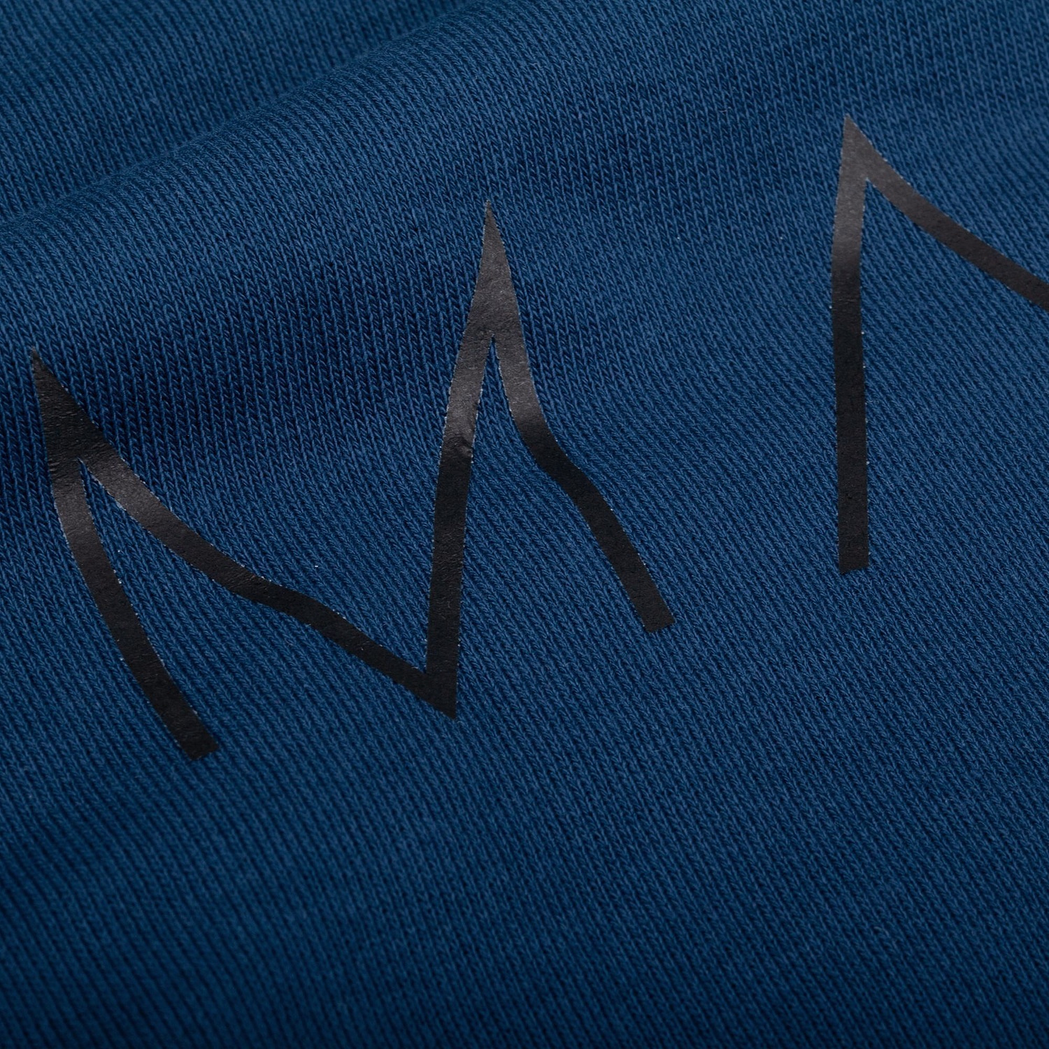 Свитшот оверсайз унисекс Vozduh, темно-синий с логотипом