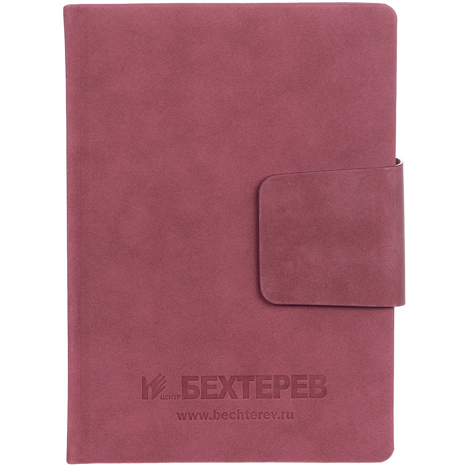 Ежедневник Capital, недатированный, бордовый с логотипом