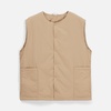 Жилет унисекс Veter, бежевый с логотипом