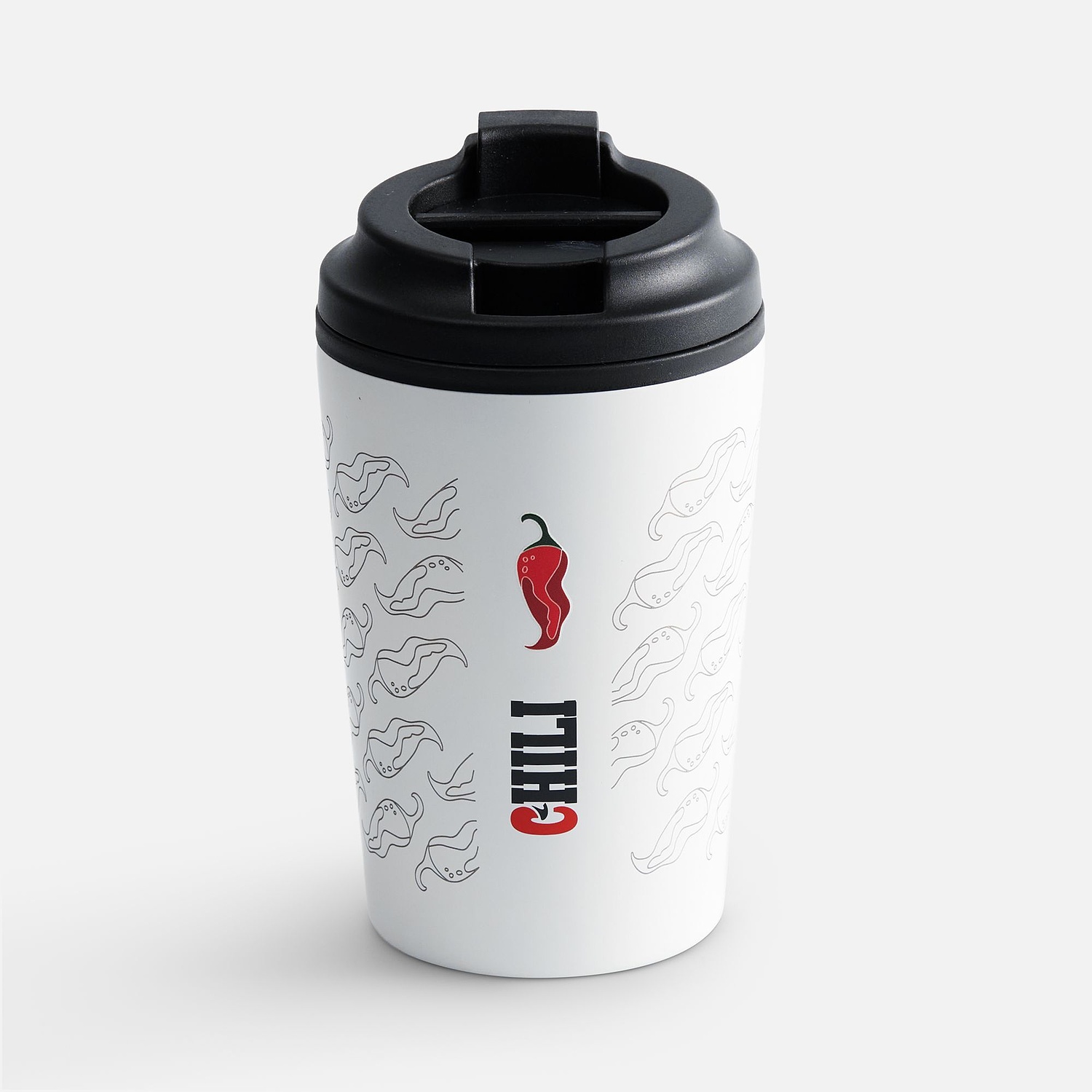 Термостакан Kuppi, белый с логотипом