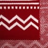 Плед Elnik, красный с молочно-белым с логотипом