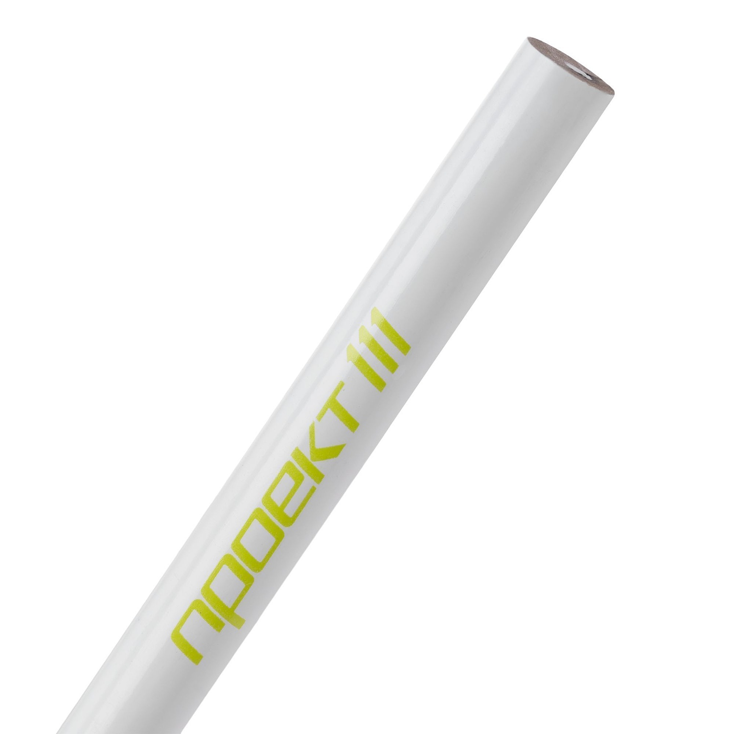 Карандаш простой Mini, белый с логотипом