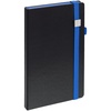 Ежедневник Ton Metal, недатированный, черный с синим с логотипом