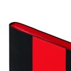 Ежедневник Bookmark, недатированный, черный с красным с логотипом