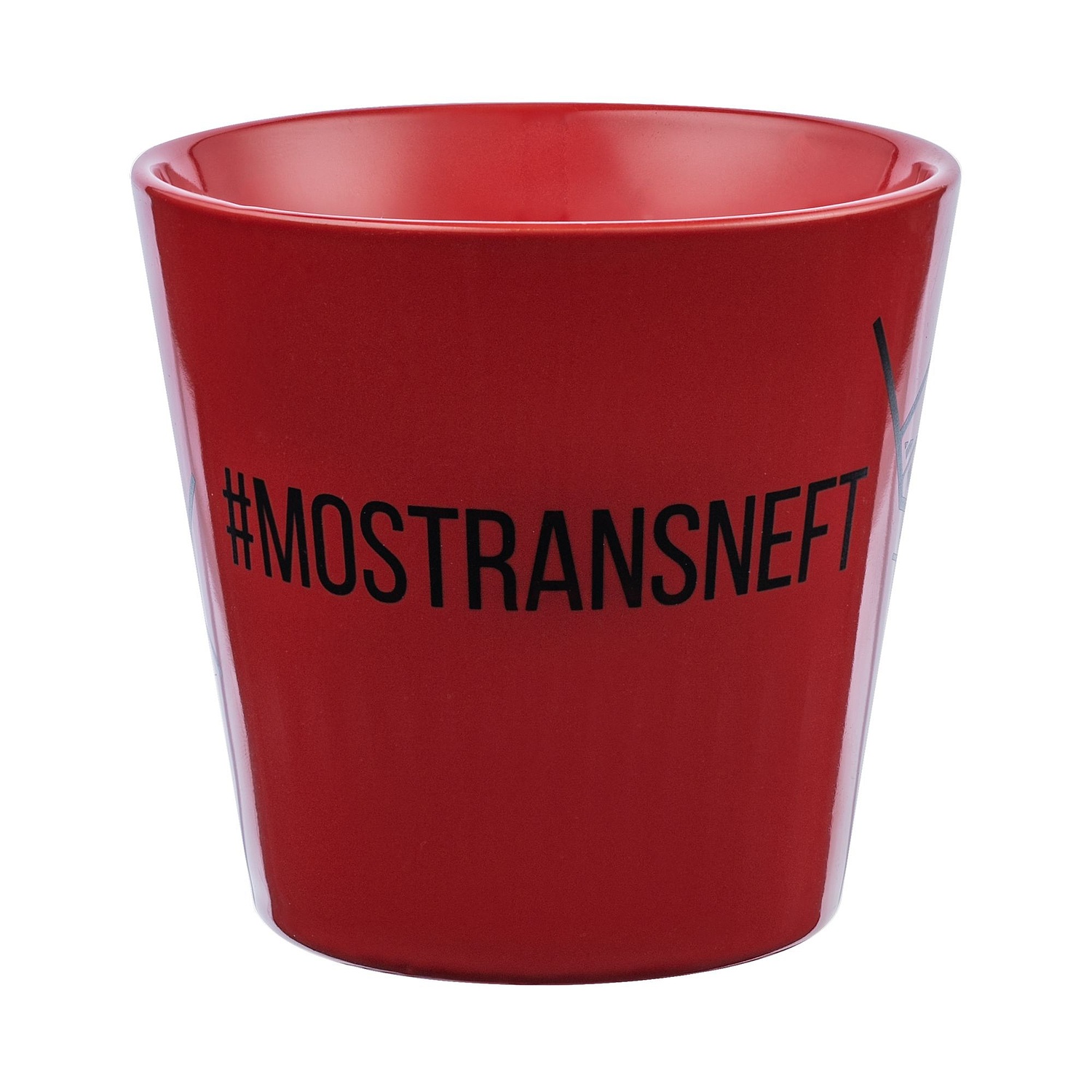 Кружка Modern Bell Classic, глянцевая, красная с логотипом