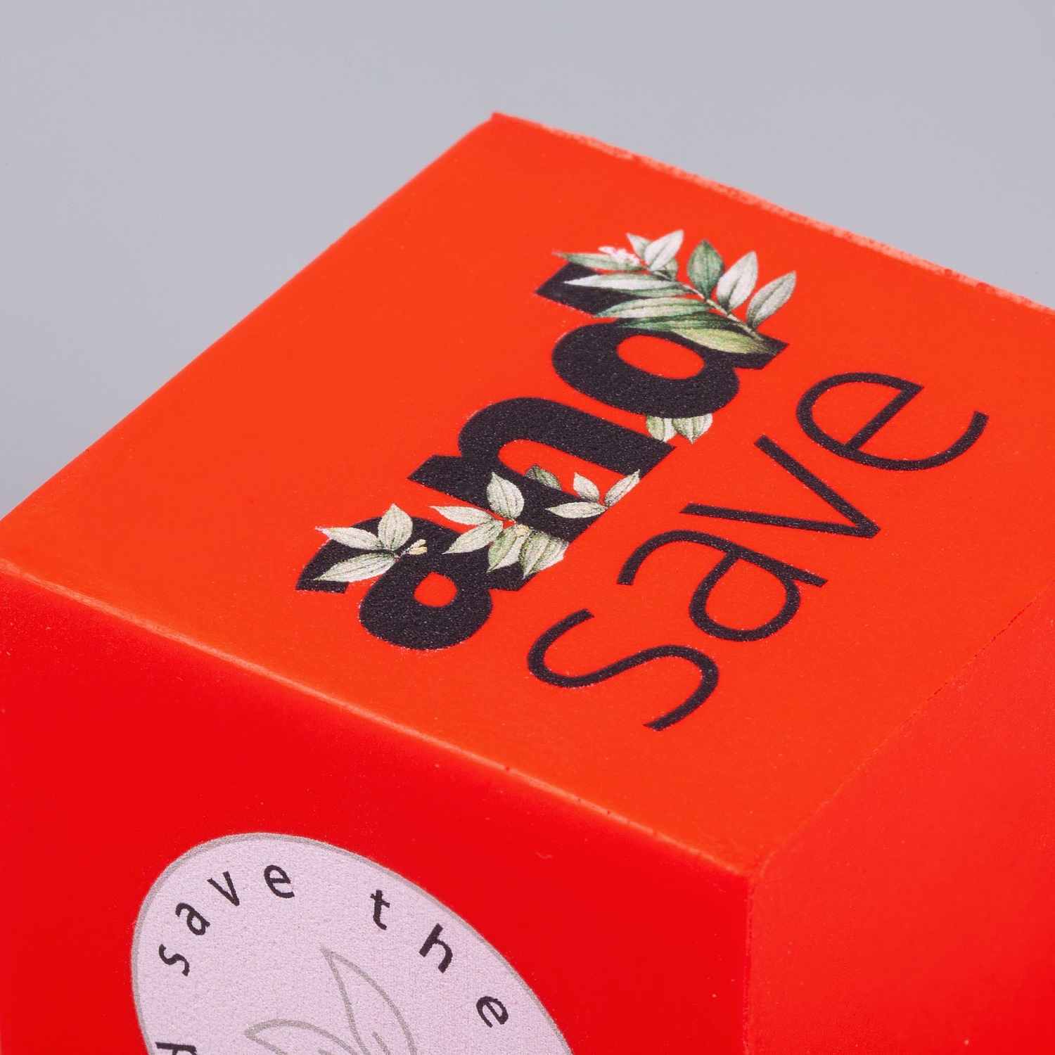 Антистресс «Кубик», красный с логотипом