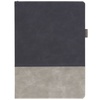 Ежедневник Horizon, недатированный, серый с черным с логотипом
