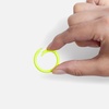 Карабин-кольцо Claus, L, желтый неон с логотипом